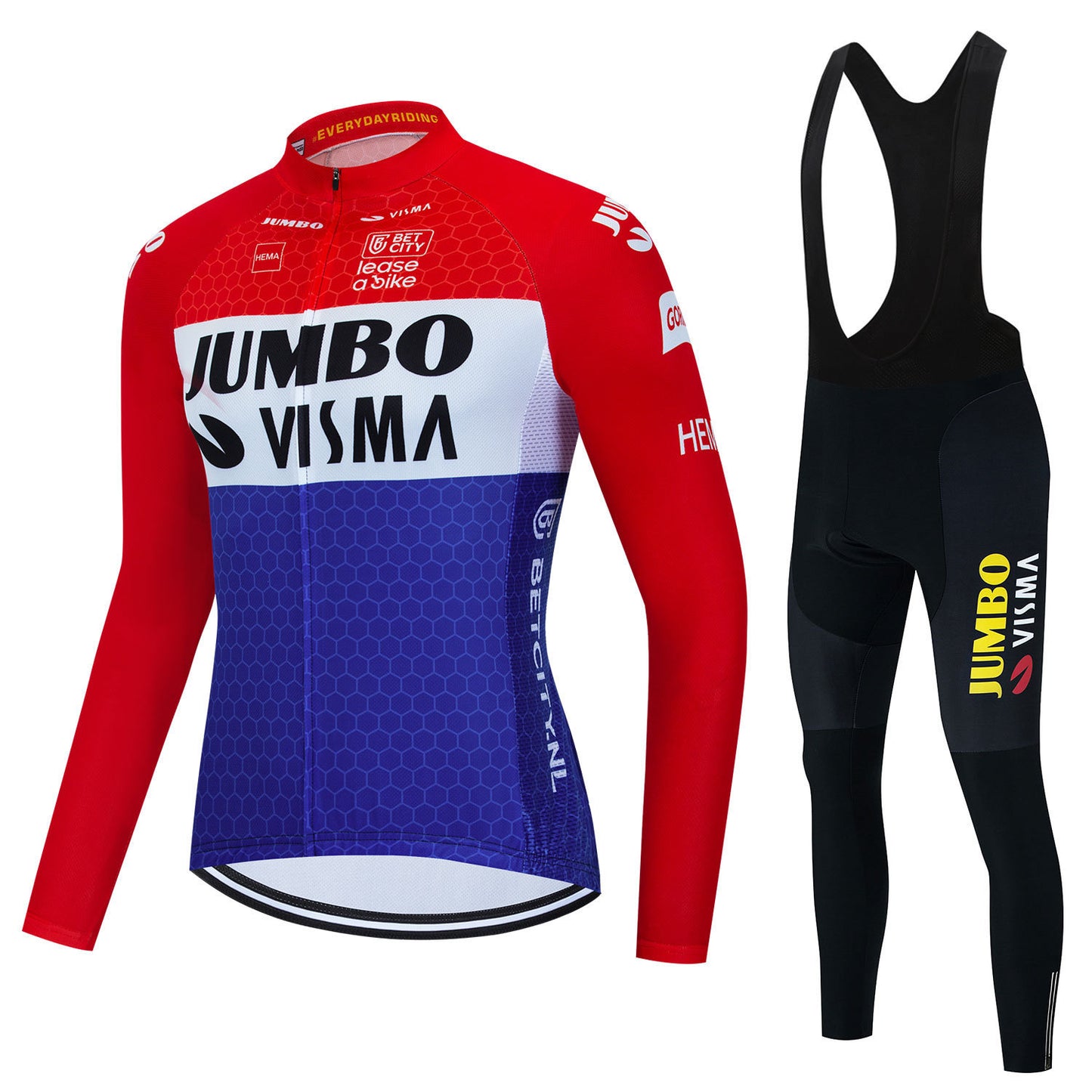 Jumbo Visma - Lange mouwen pro wielerset