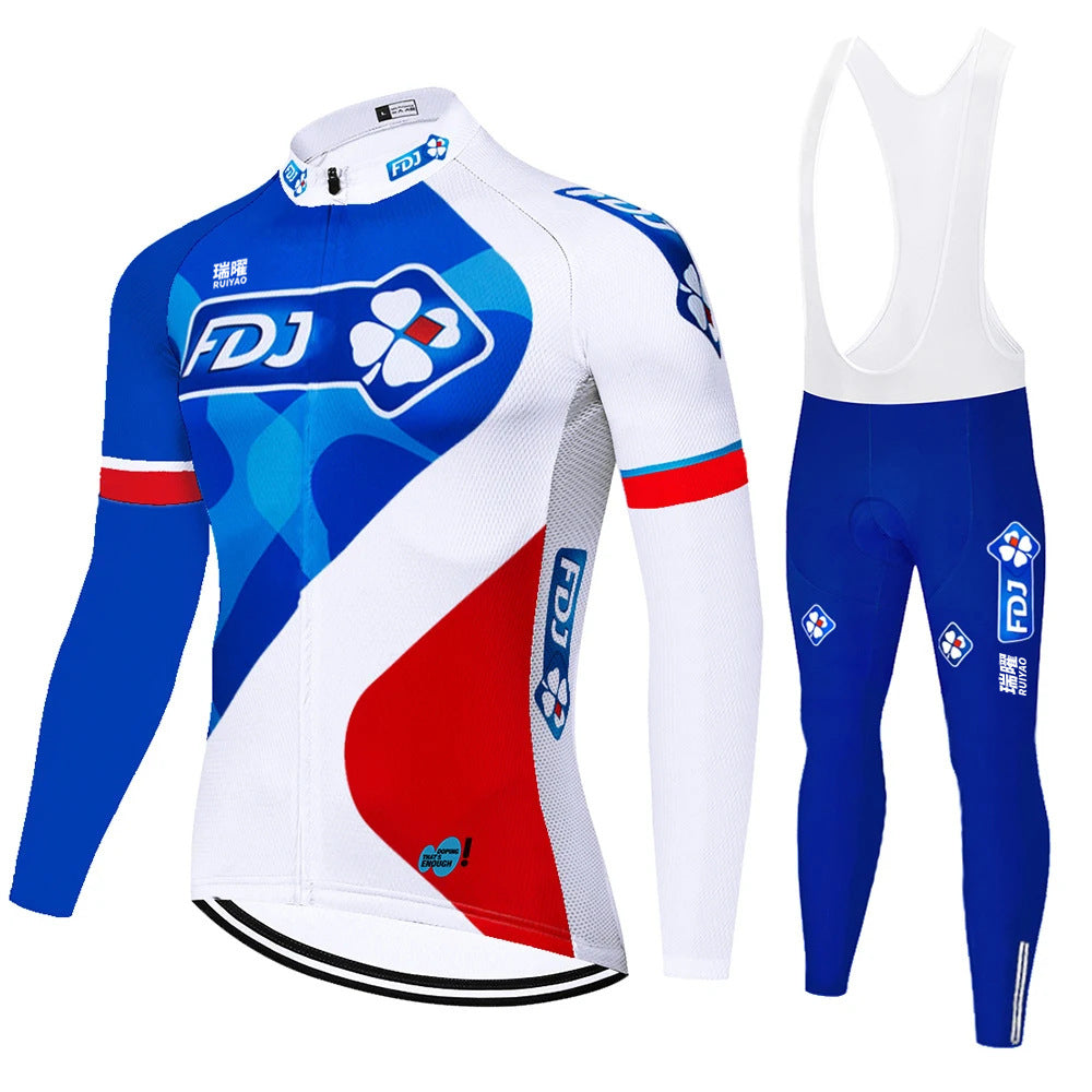 FDJ - Lange mouwen pro wielerset