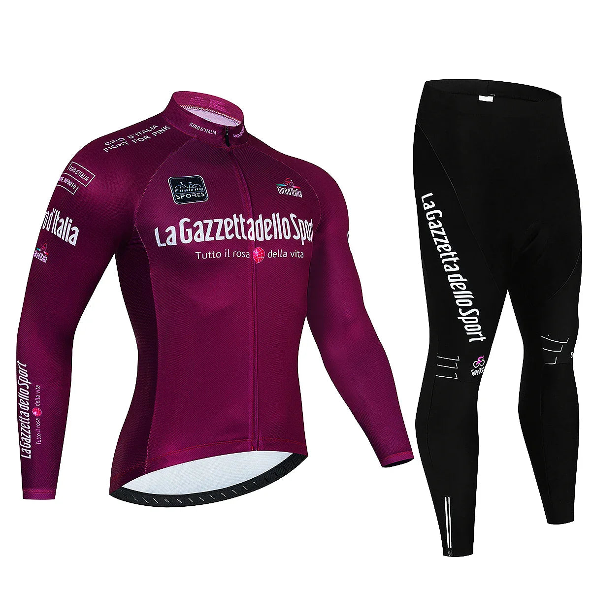 Giro d'Italie - Lange mouwen pro wielerset